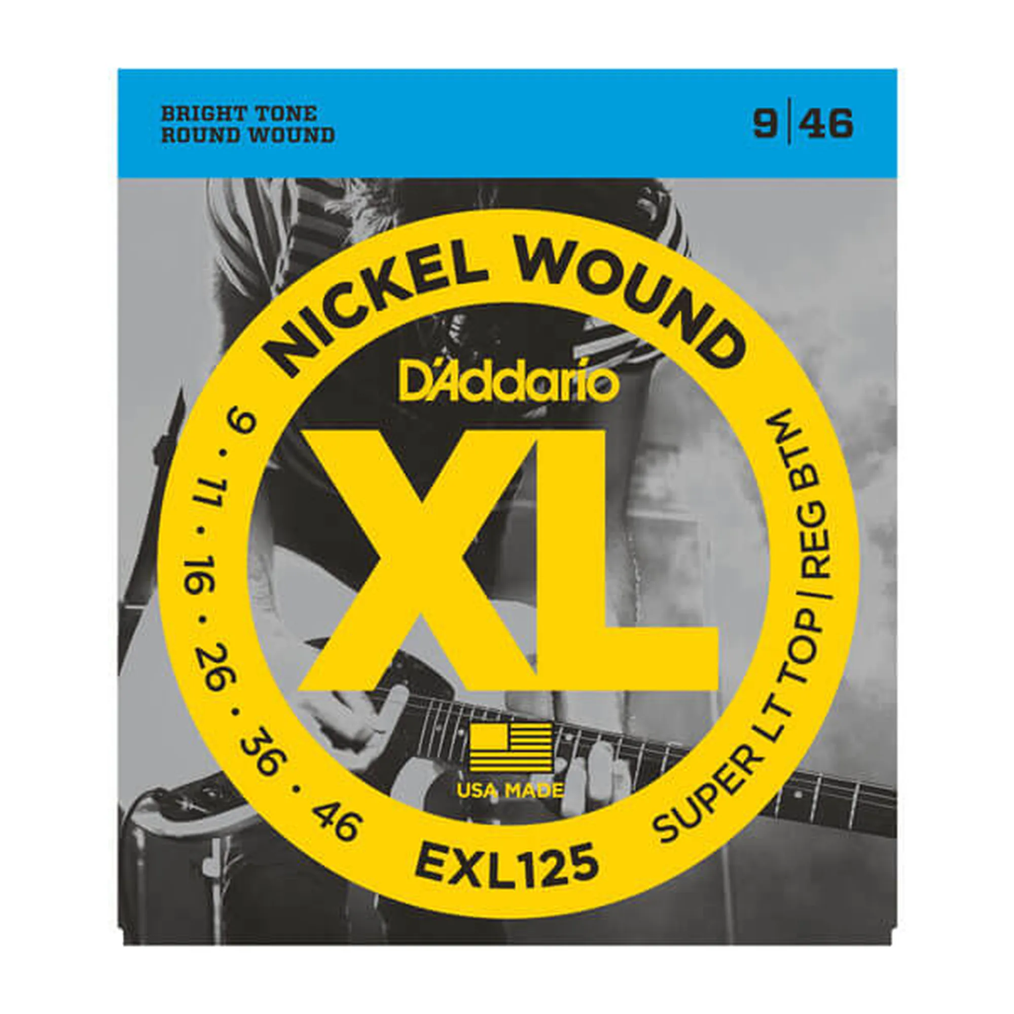 D´Addario EXL125 Super Light Top/Regular Bottom