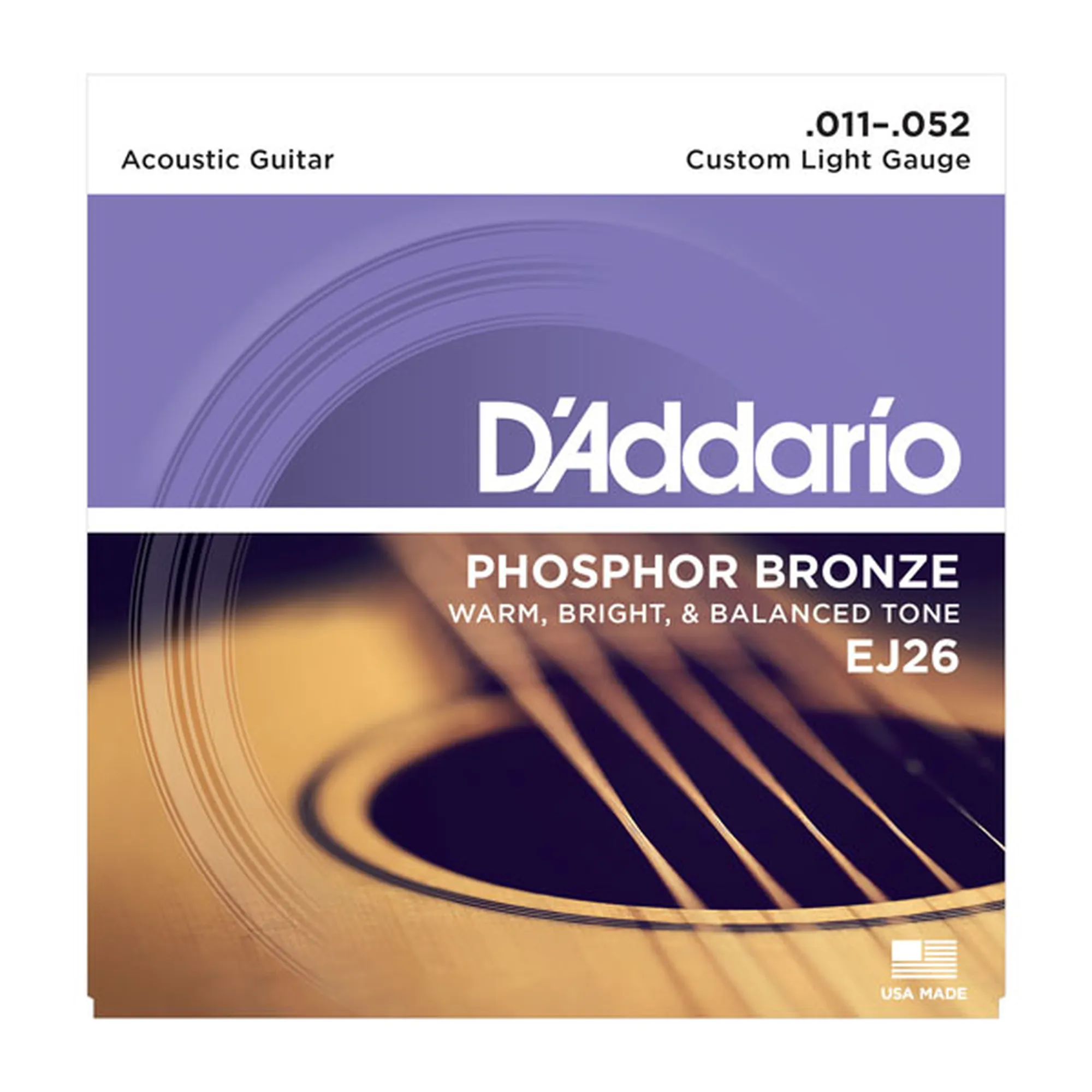 D´Addario EJ26 Phosphor Bronze Custom Light