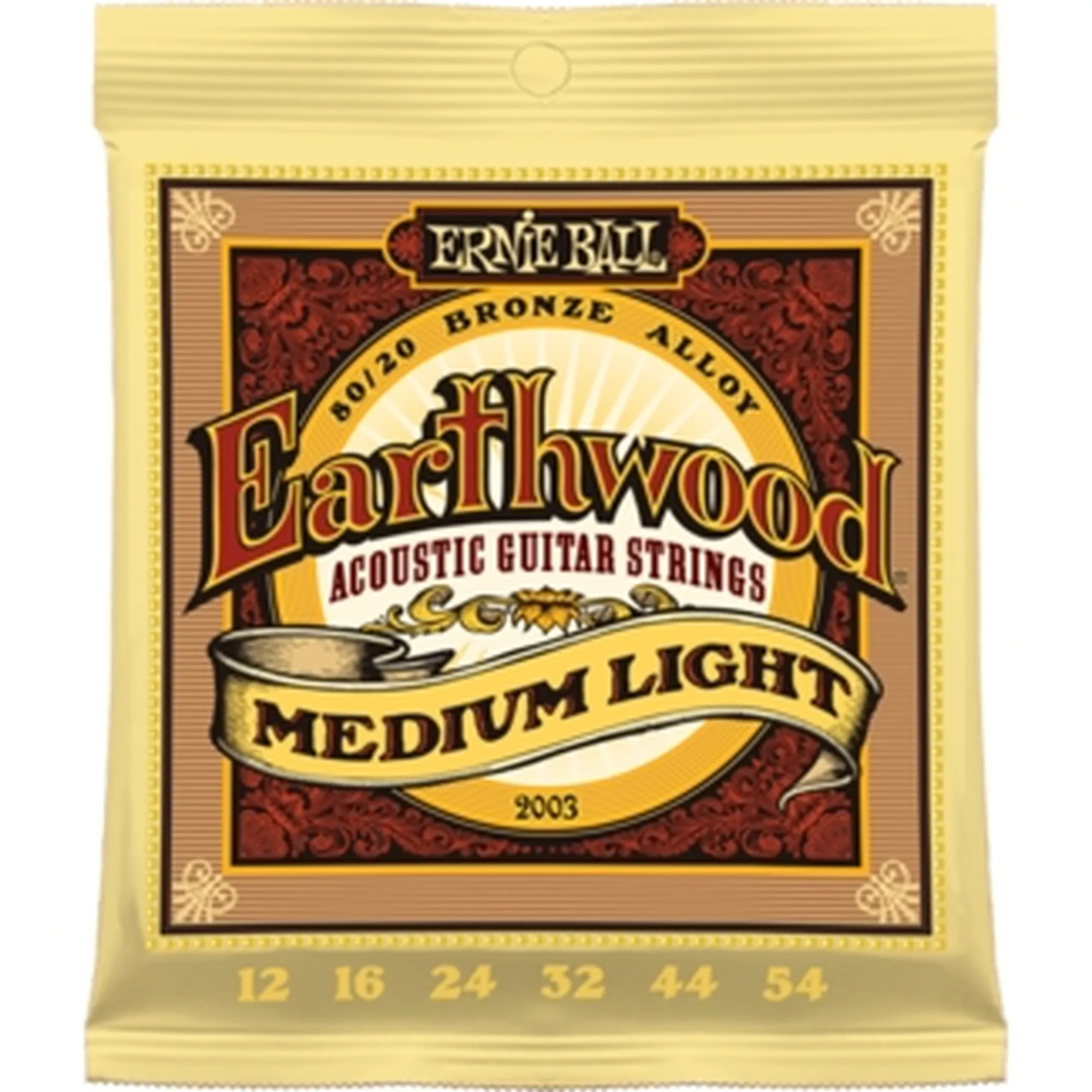 Vorderes Coverbild Ernie Ball EB2003 Earthwood Medium Light