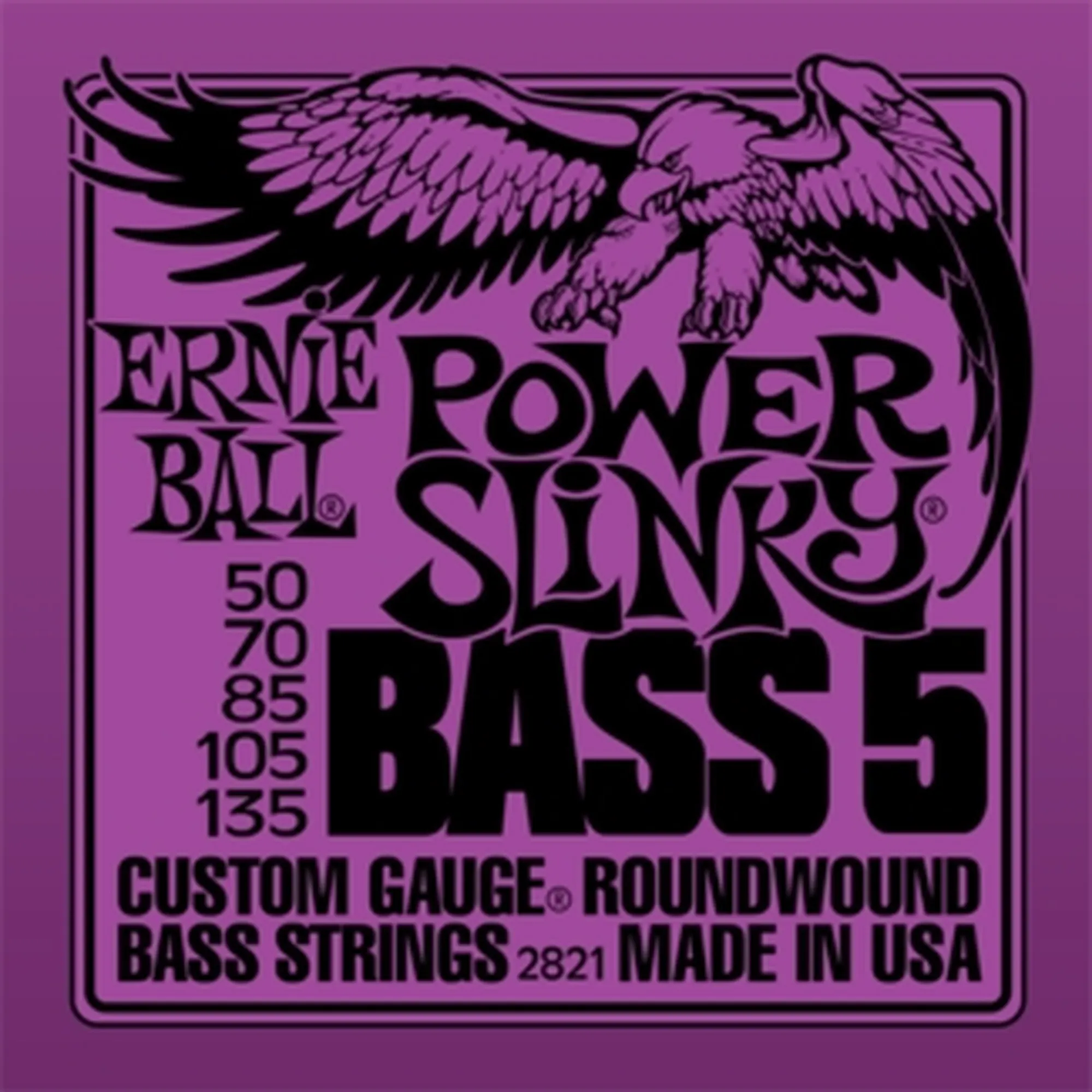 Ernie Ball EB2821 Power Slinky Nickel 5-String