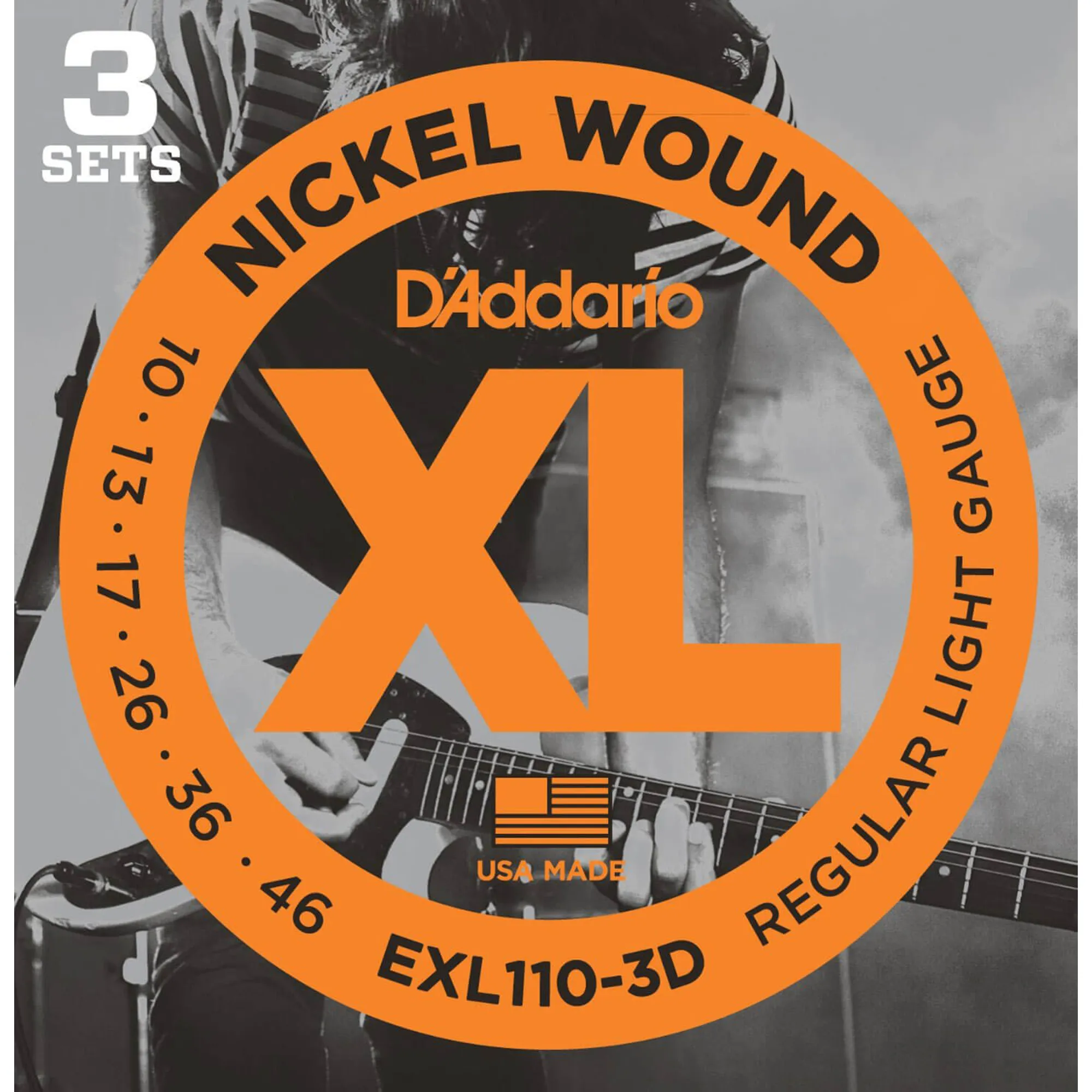 D´Addario EXL110-3D Regular Light