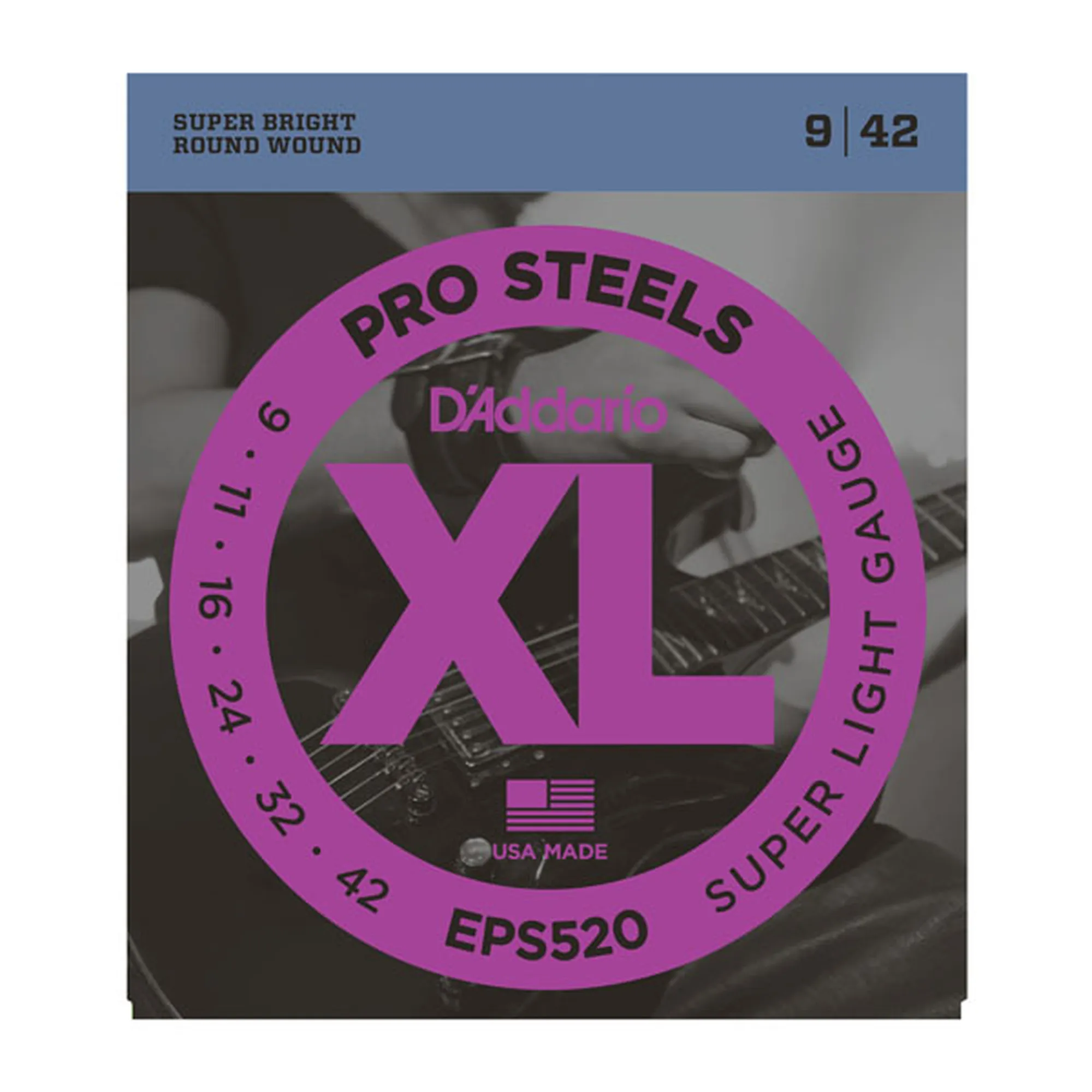 Vorderes Coverbild D´Addario EPS520 Pro Steel Super Light