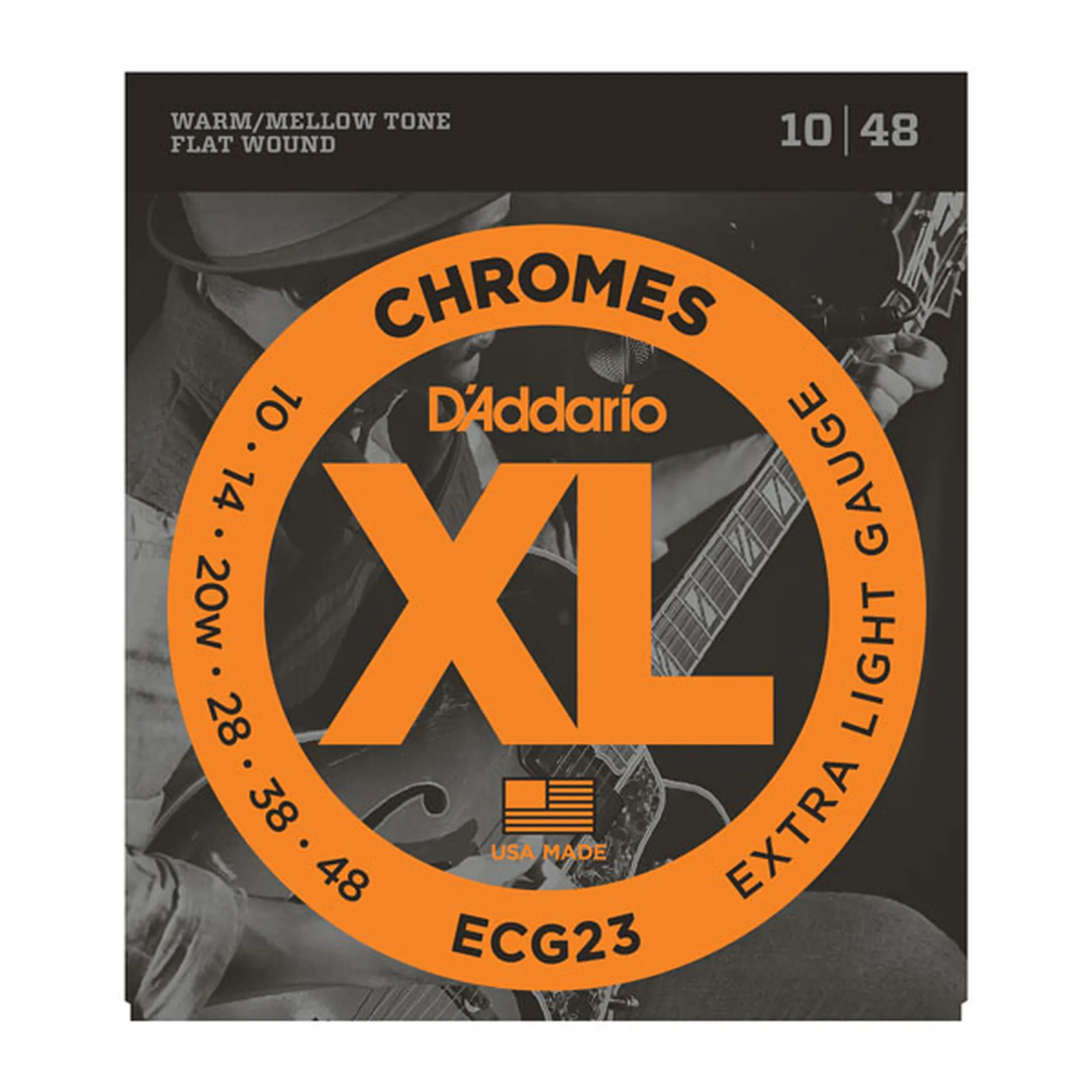 D´Addario ECG23 Flat Wound Extra Light