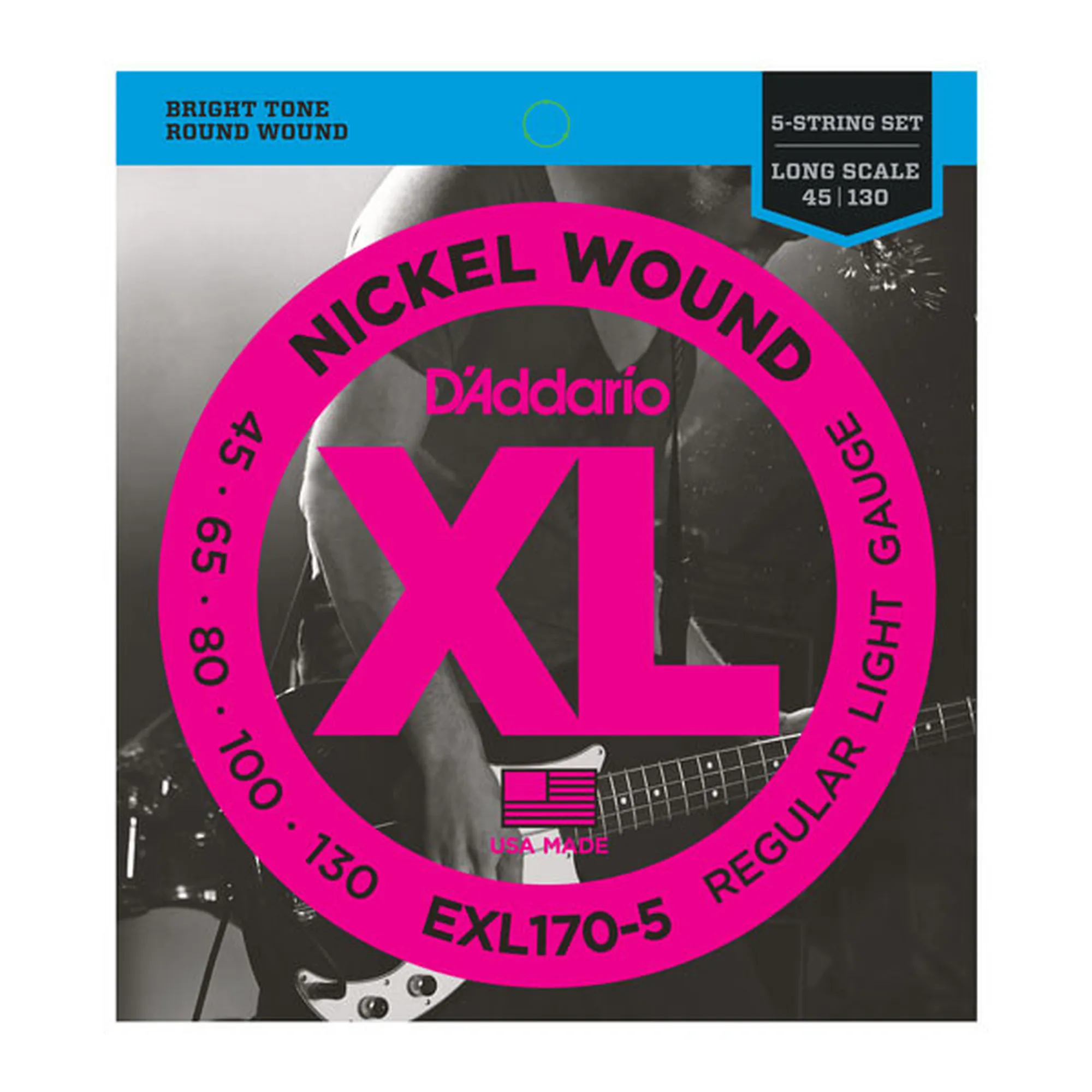 D´Addario EXL170-5 5-String/Long Scale/Light