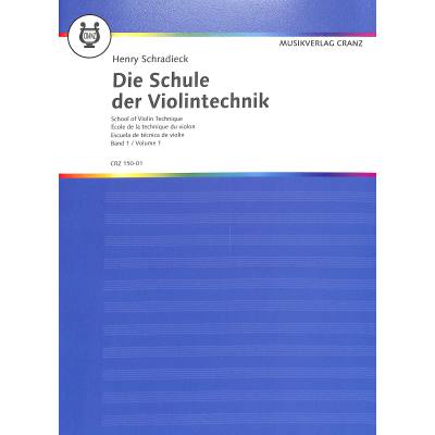 Vorderes Coverbild Schule der Violintechnik 1