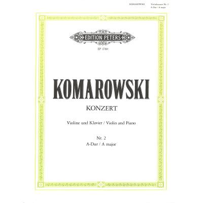 Vorderes Coverbild Konzert Nr. 2 A-Dur