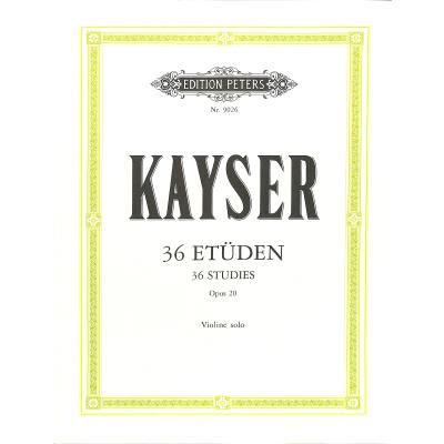 Vorderes Coverbild 36 Etüden op.20