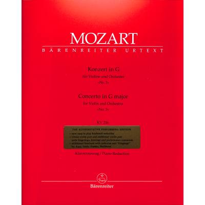 Vorderes Coverbild Konzert 3 G-Dur KV 216