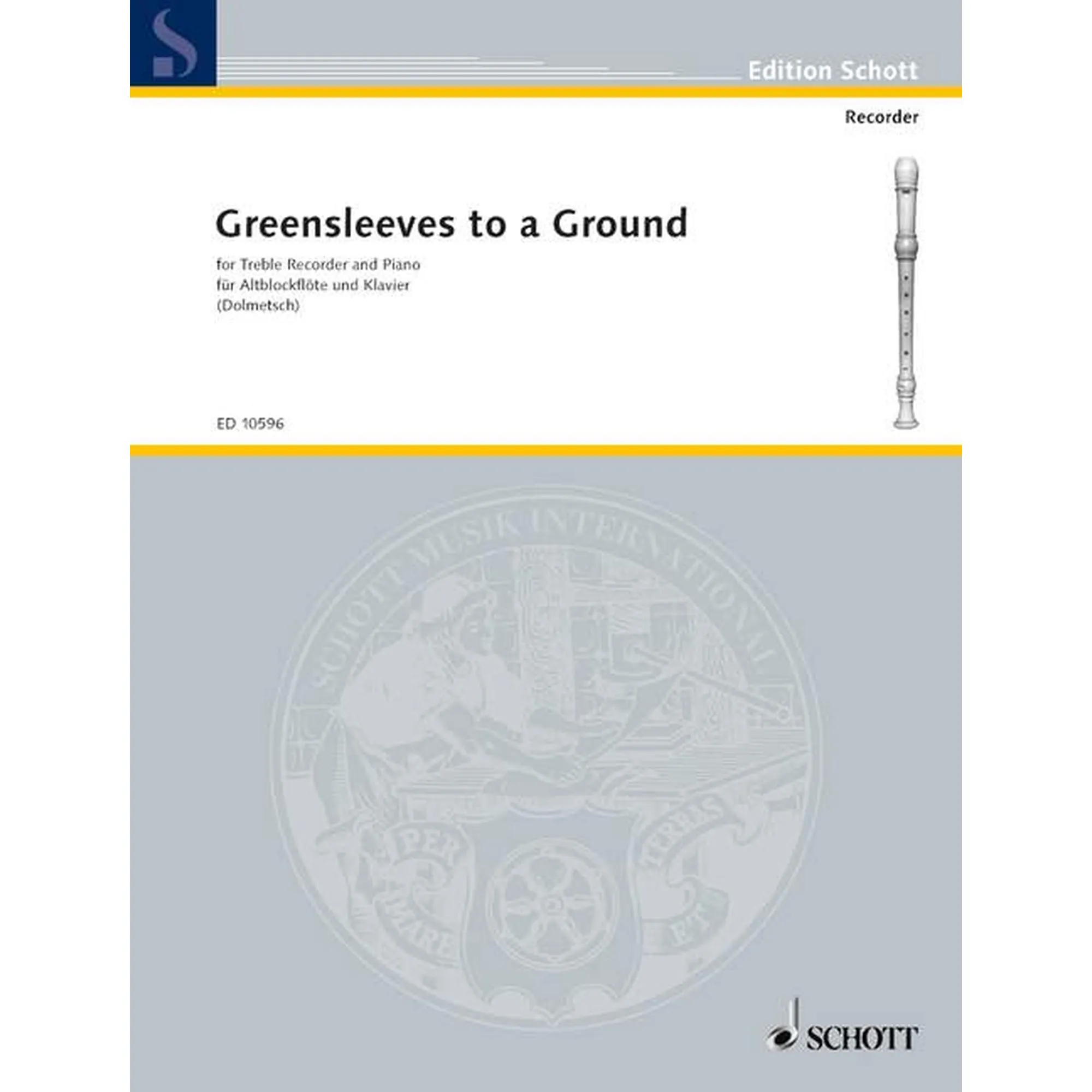 Vorderes Coverbild Greensleeves to a Ground