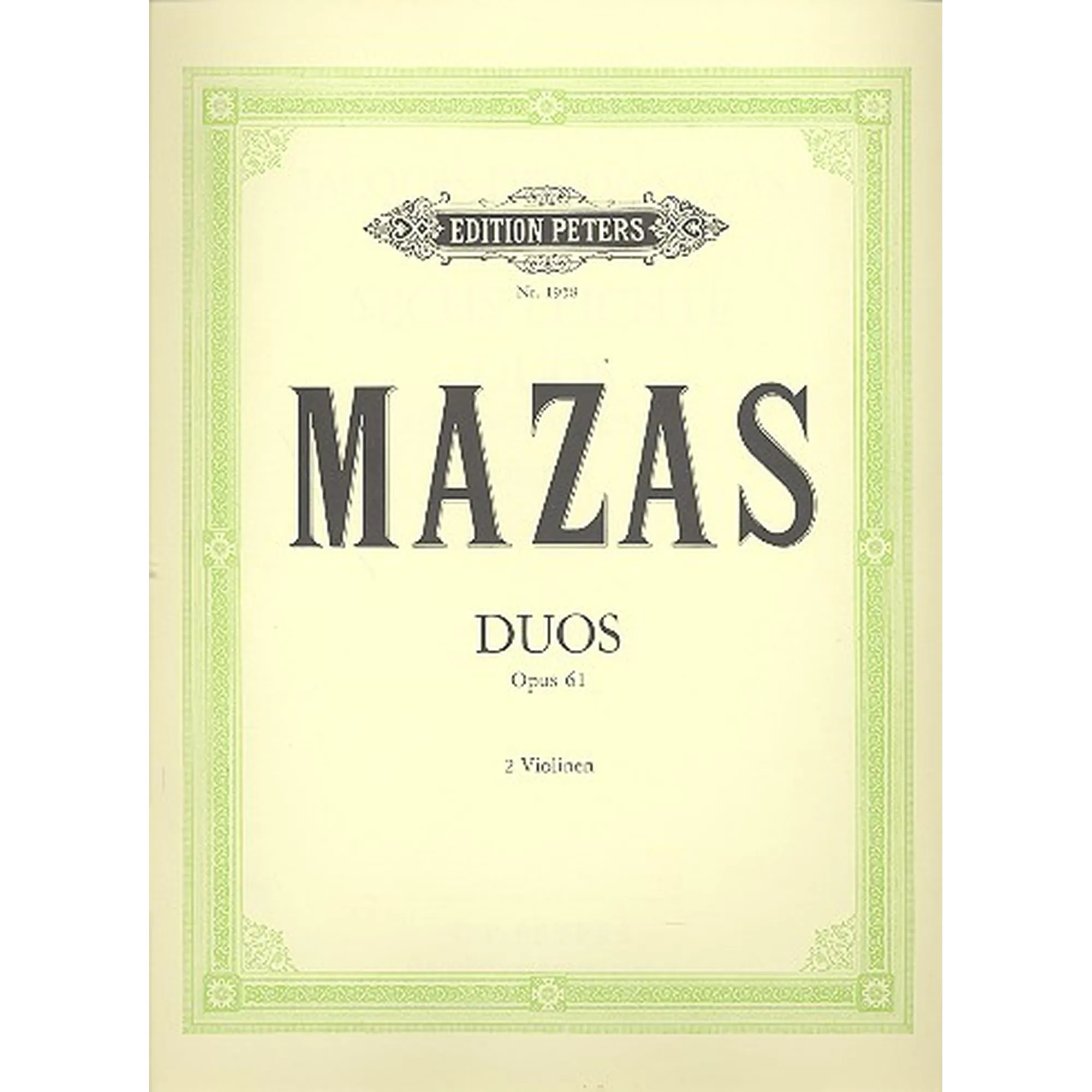 Vorderes Coverbild Duos op.61