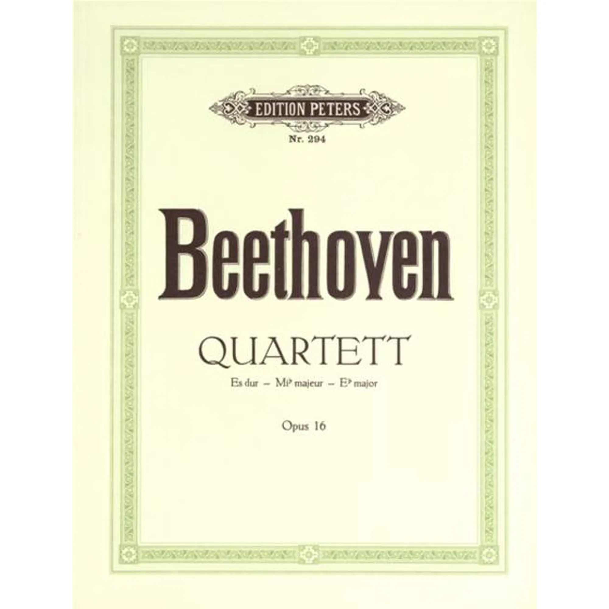 Quartett Es-Dur nach Quintett op 16 -Antiquariat