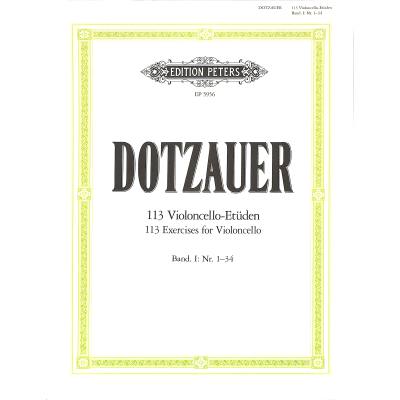 Vorderes Coverbild 113 Etüden Band 1 (Nr.1-34)
