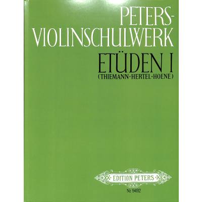 Vorderes Coverbild Peters-Violinschulwerk - Etüden 1