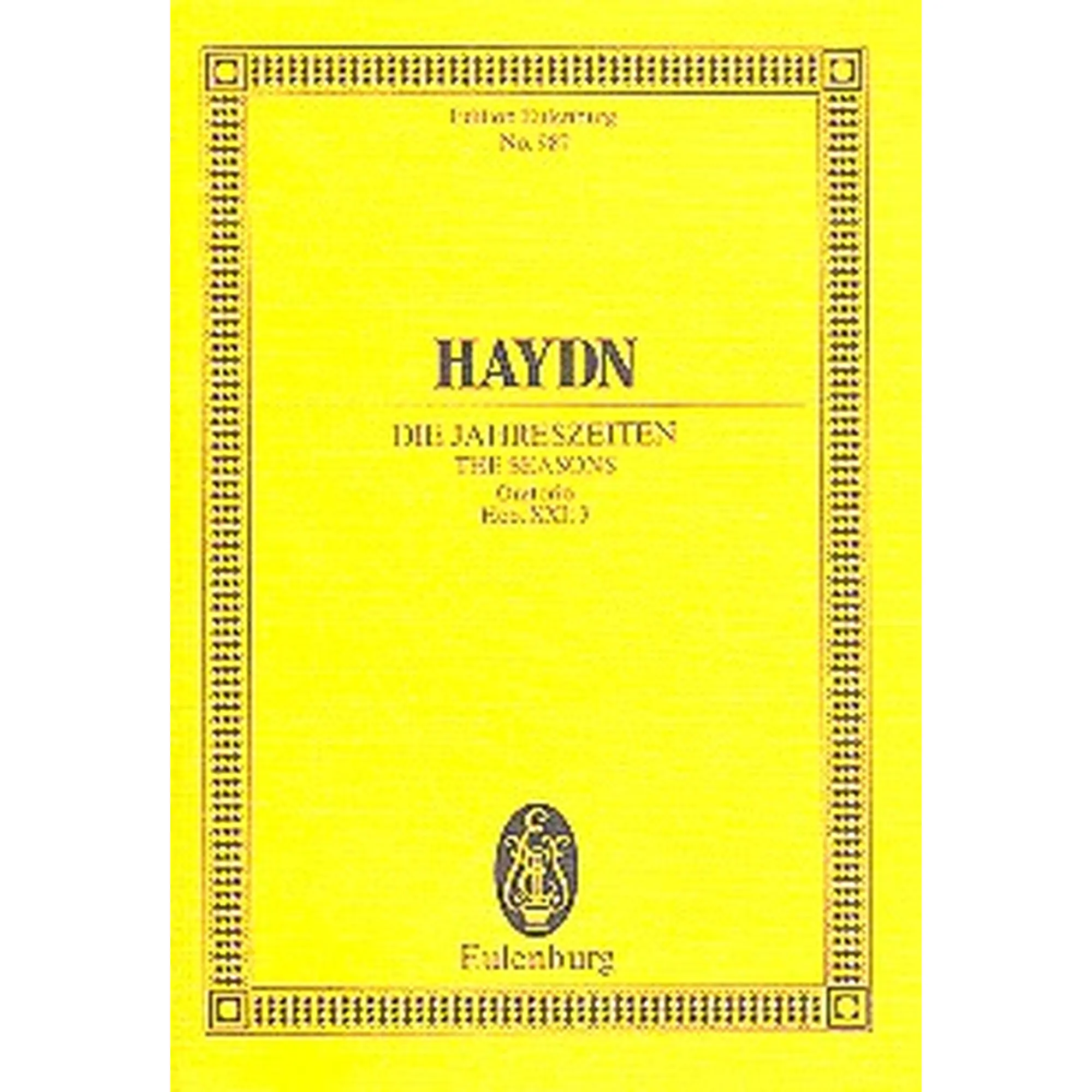 Vorderes Coverbild Die Jahreszeiten HOB 21/3 - Antiquariat