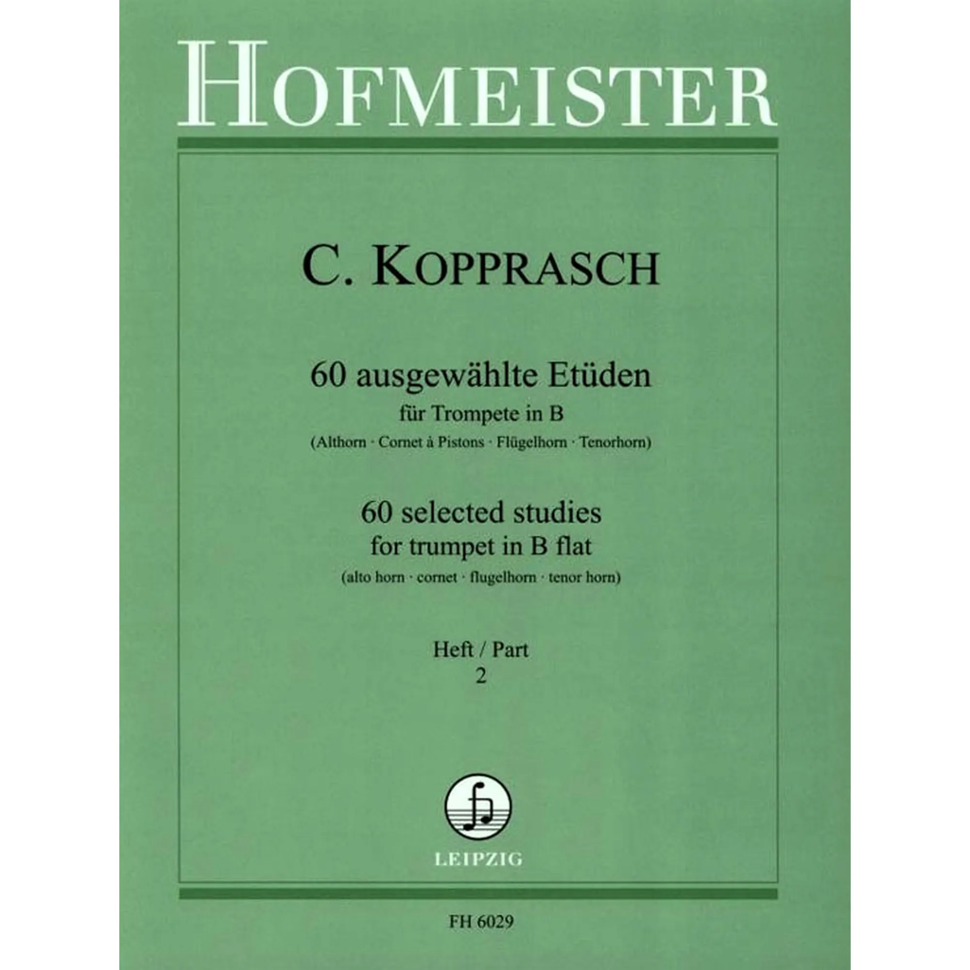 Vorderes Coverbild 60 ausgewählte Etüden 2