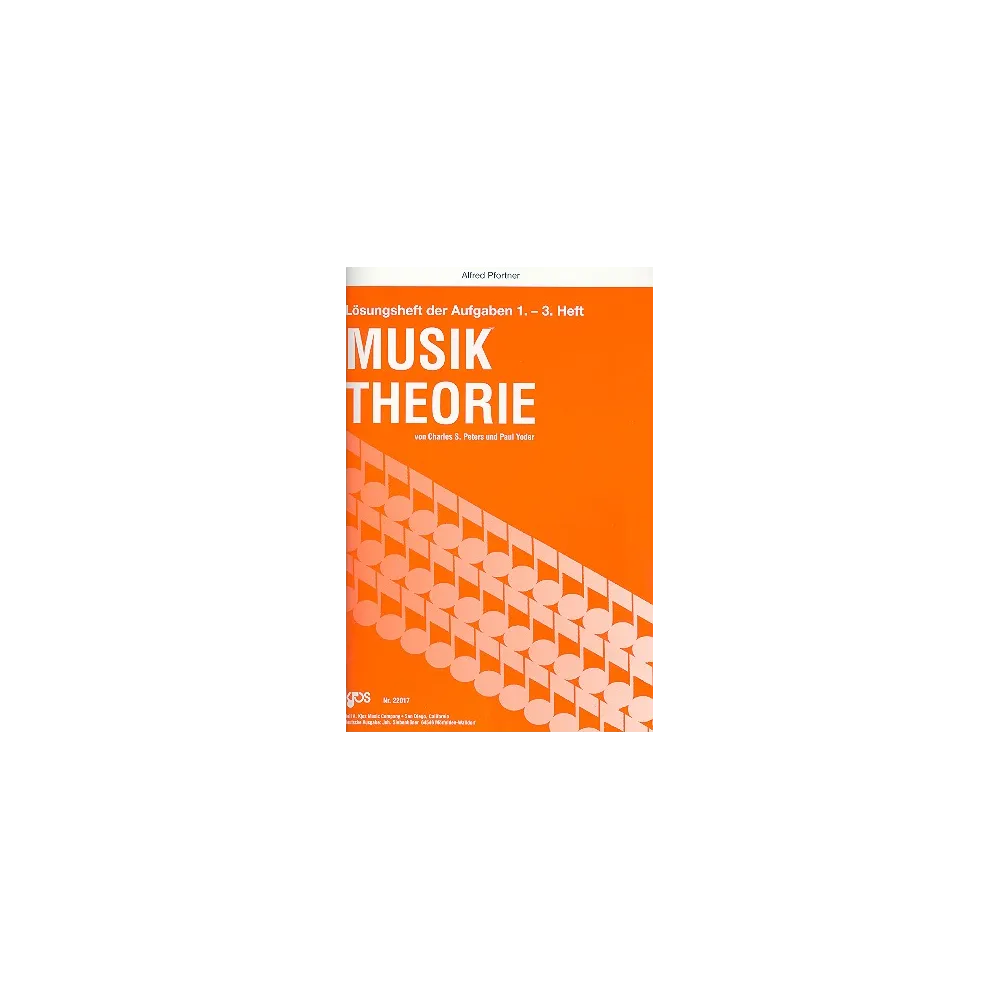 Vorderes Coverbild Musik Theorie 1-3 Lösungsheft