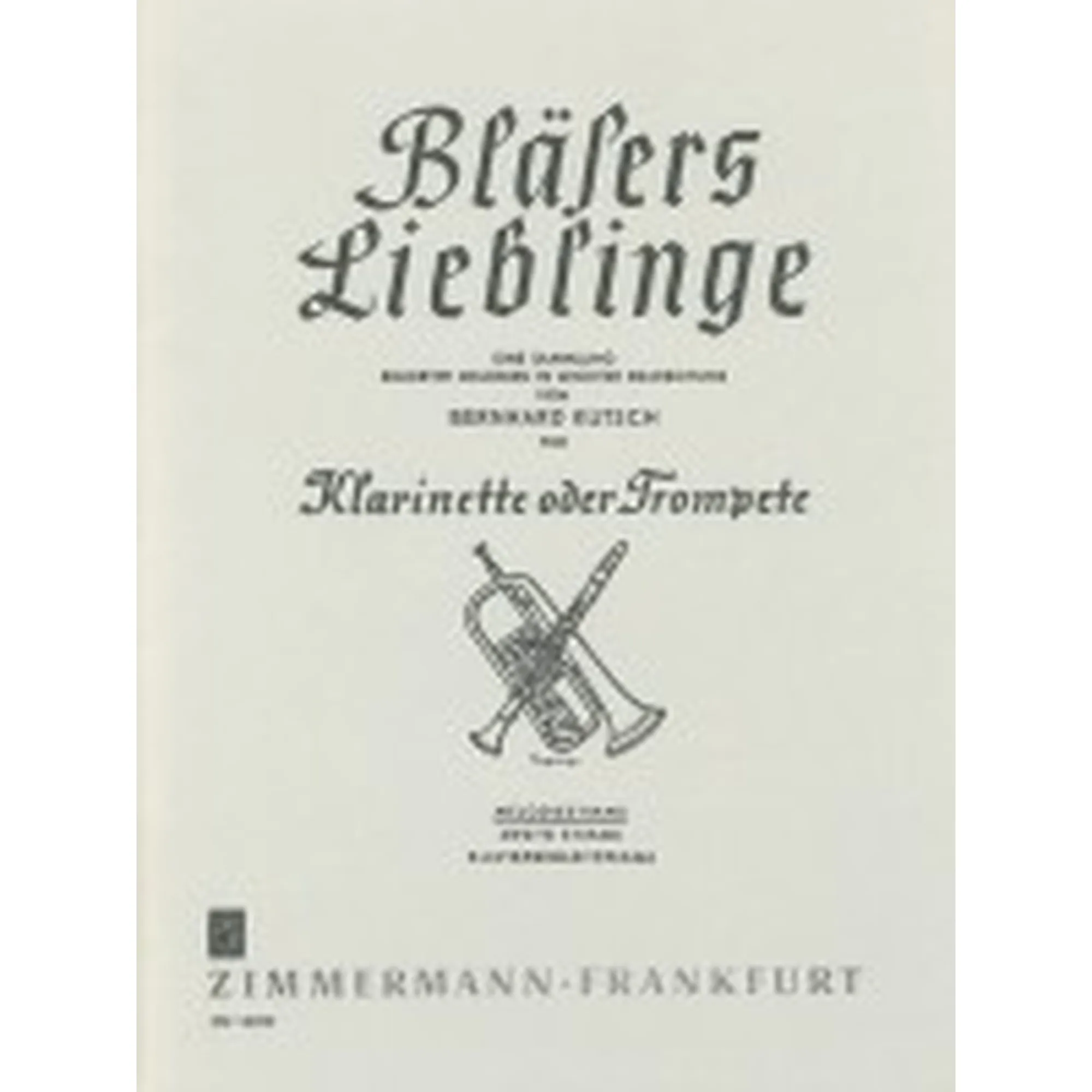 Vorderes Coverbild Bläsers Lieblinge