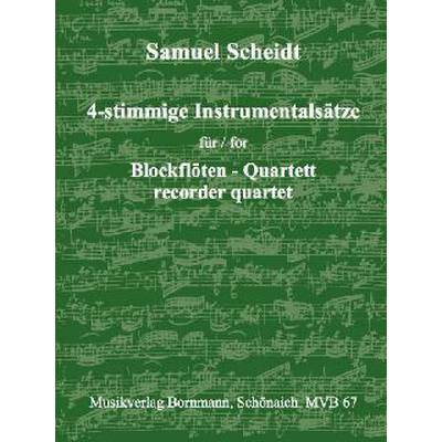 Vorderes Coverbild Vierstimmige Instrumentalsätze