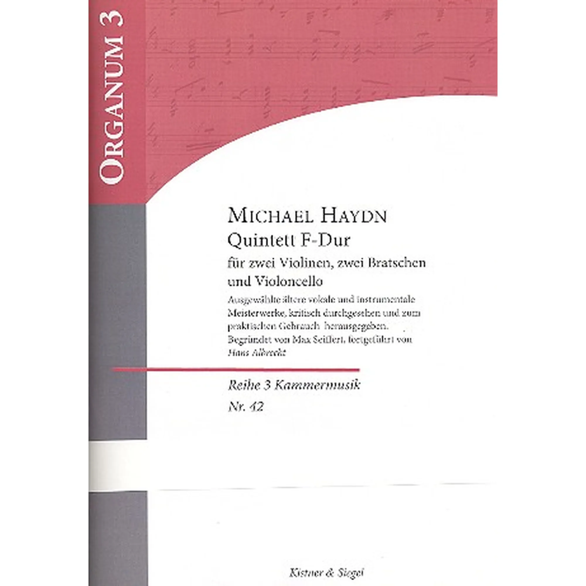 Vorderes Coverbild Quintett F-Dur - Antiquariat