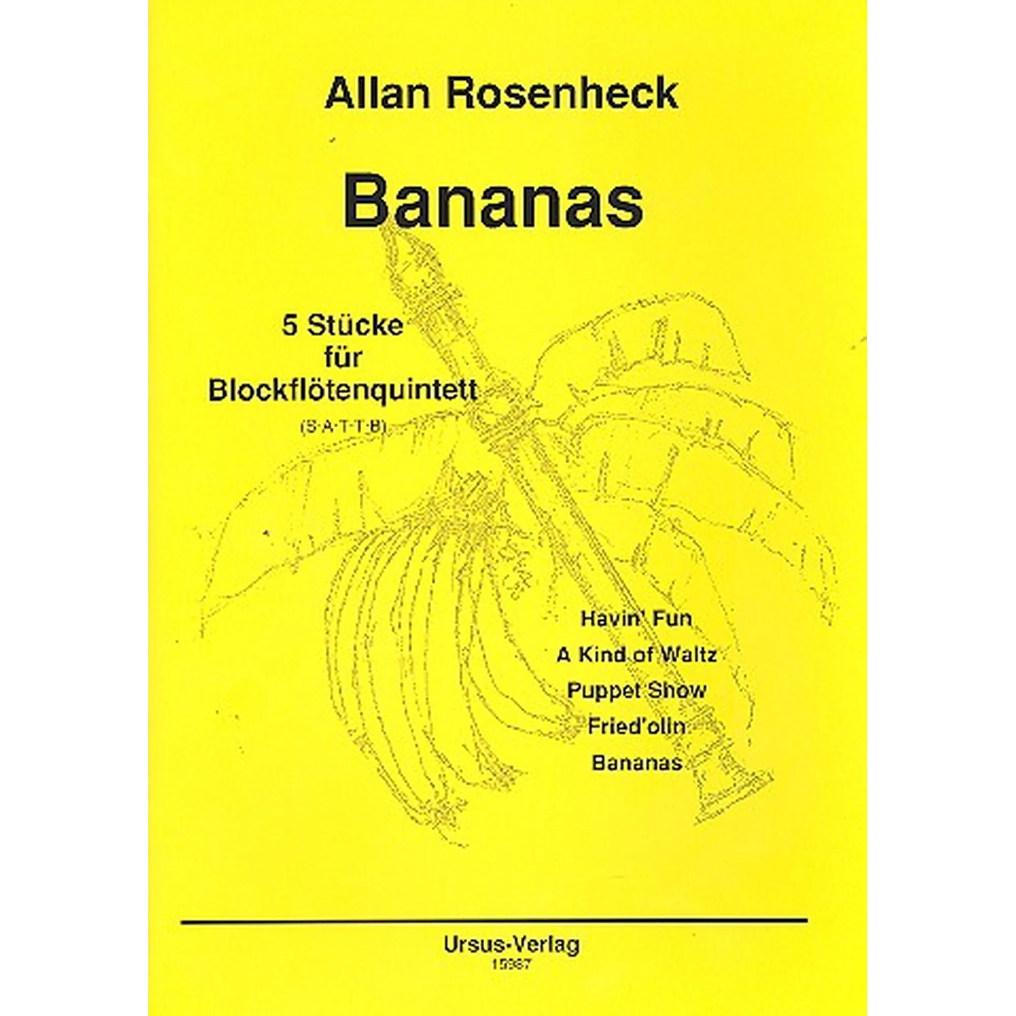 Bananas - 5 Stücke für Blockflöten-Quintett