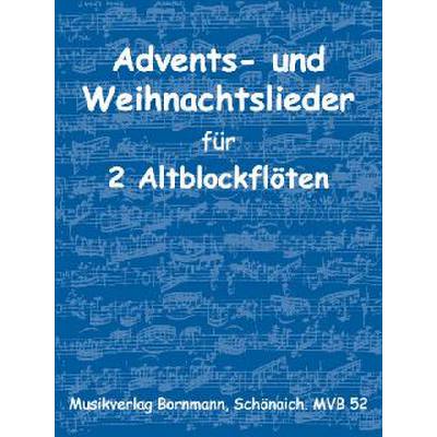 Advents- und Weihnachtslieder für 2 Altblockflöten