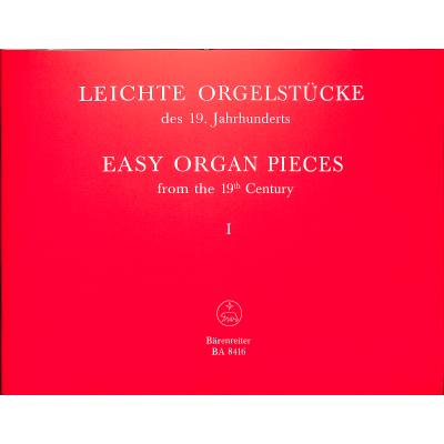 Vorderes Coverbild Leichte Orgelstücke des 19. Jahrhunderts 1