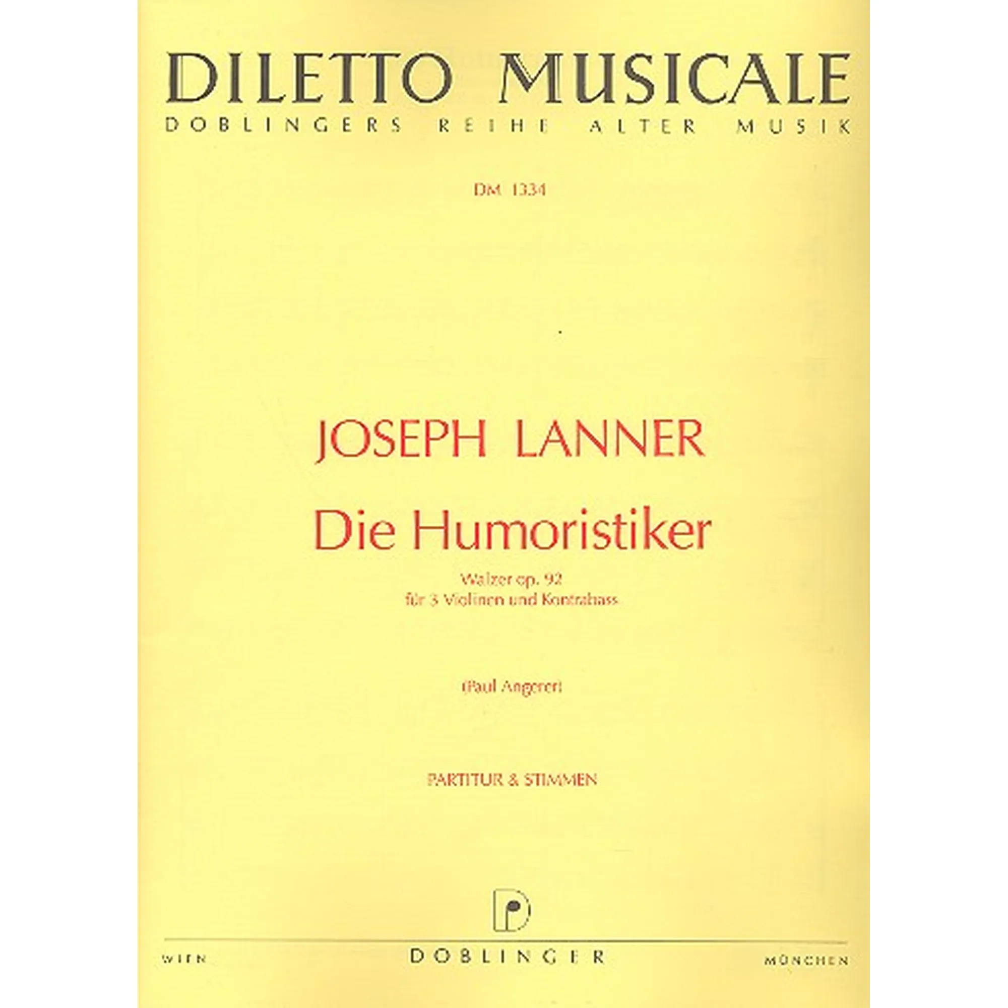 Vorderes Coverbild Die Humoristiker, op. 92 - Antiquariat
