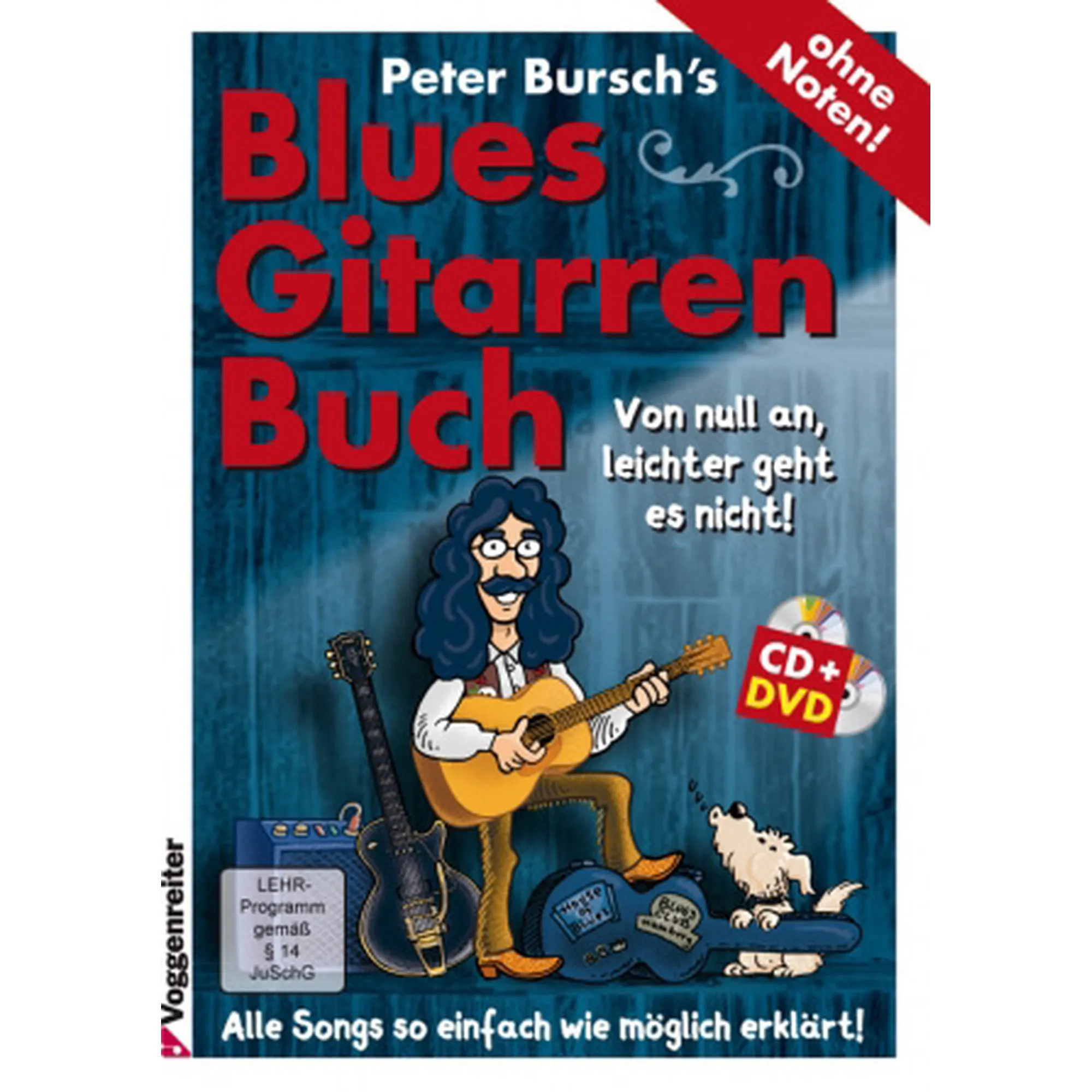 Vorderes Coverbild Bursch´s Blues Gitarren Buch