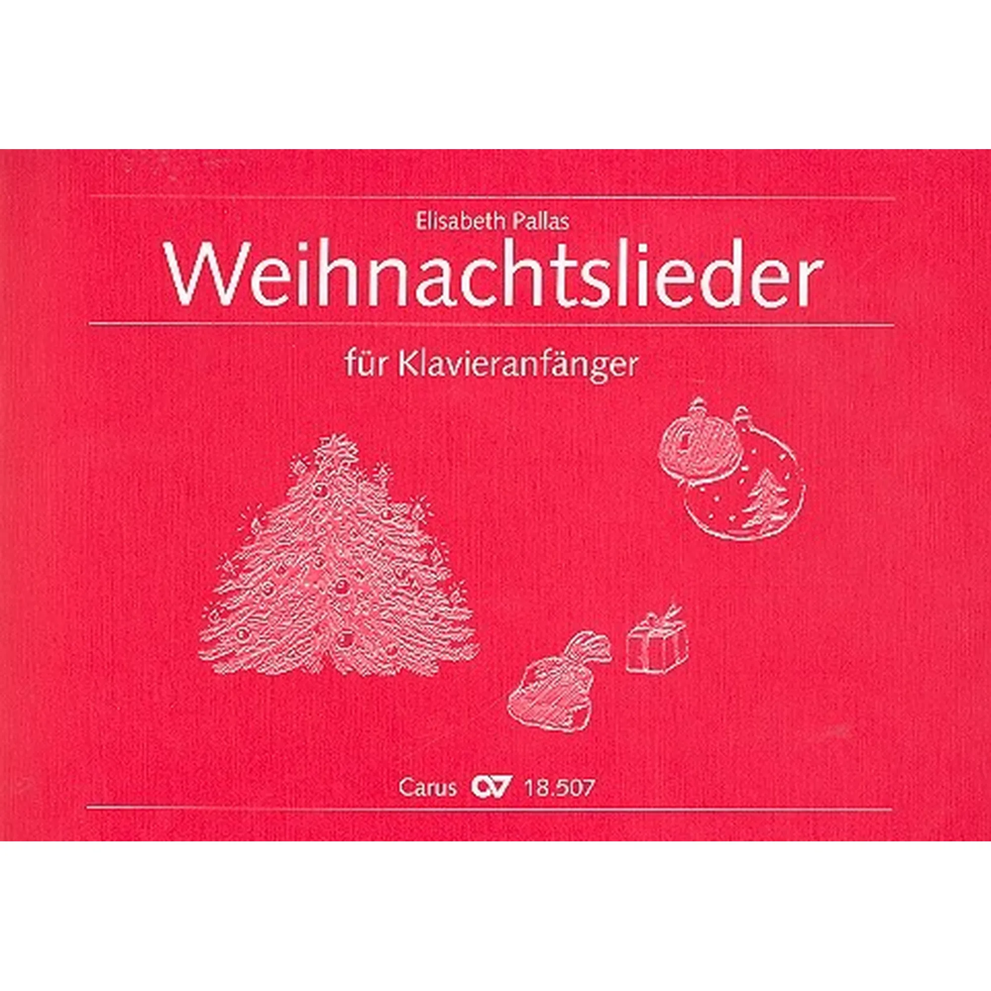 Vorderes Coverbild Weihnachtslieder für Klavieranfänger