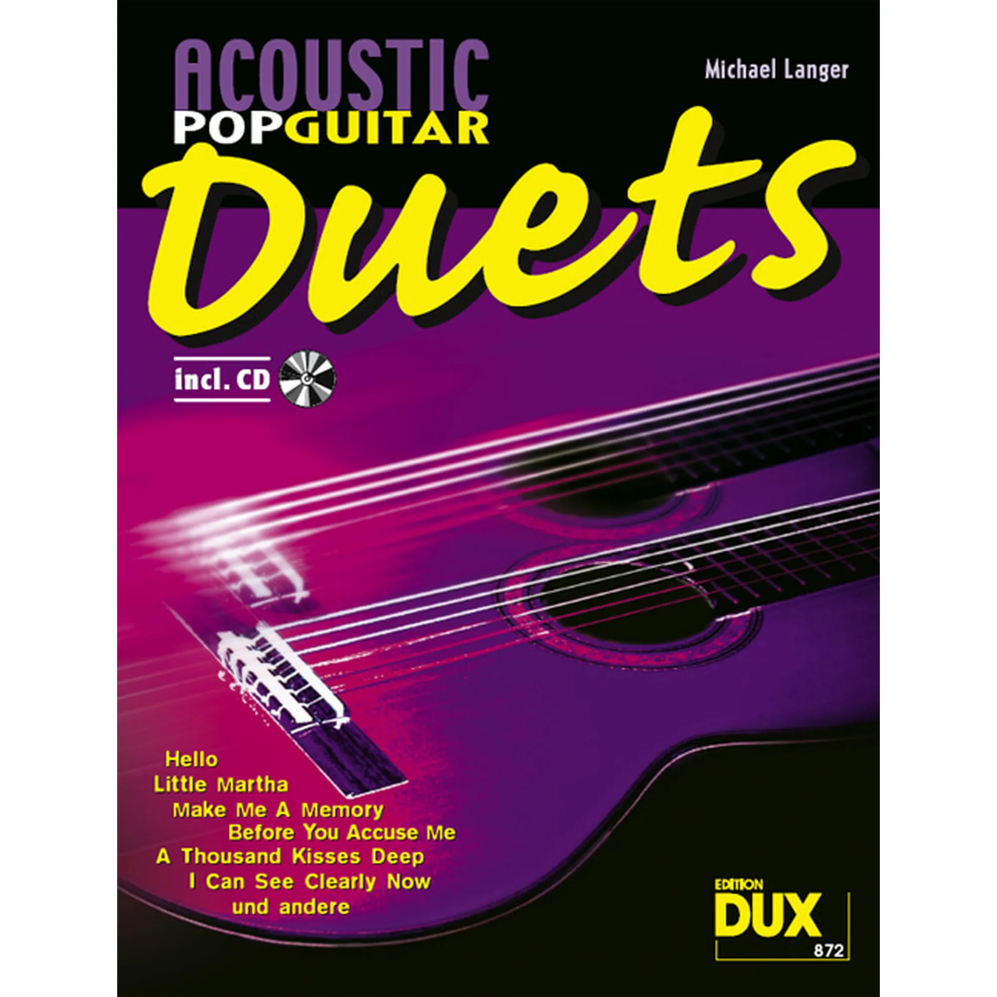 Vorderes Coverbild Acoustic Pop Guitar Duets