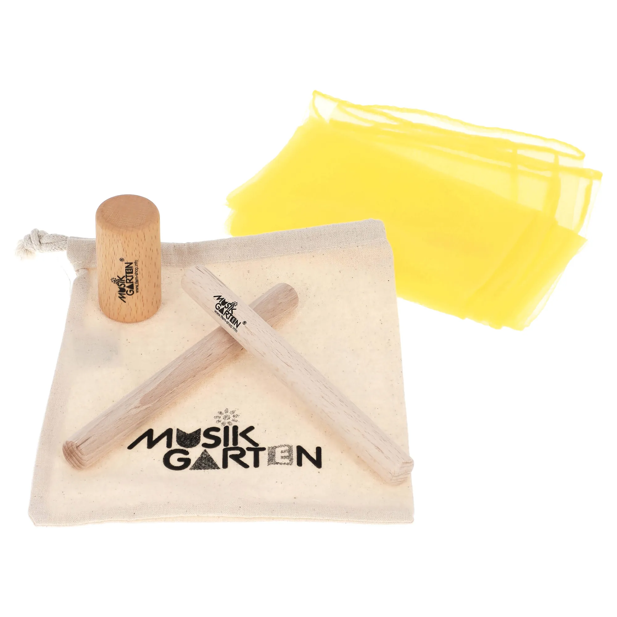 Instrumentensäckchen mit gelbem Tuch