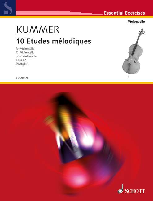 Vorderes Coverbild 10 Etudes Melodiques op 57