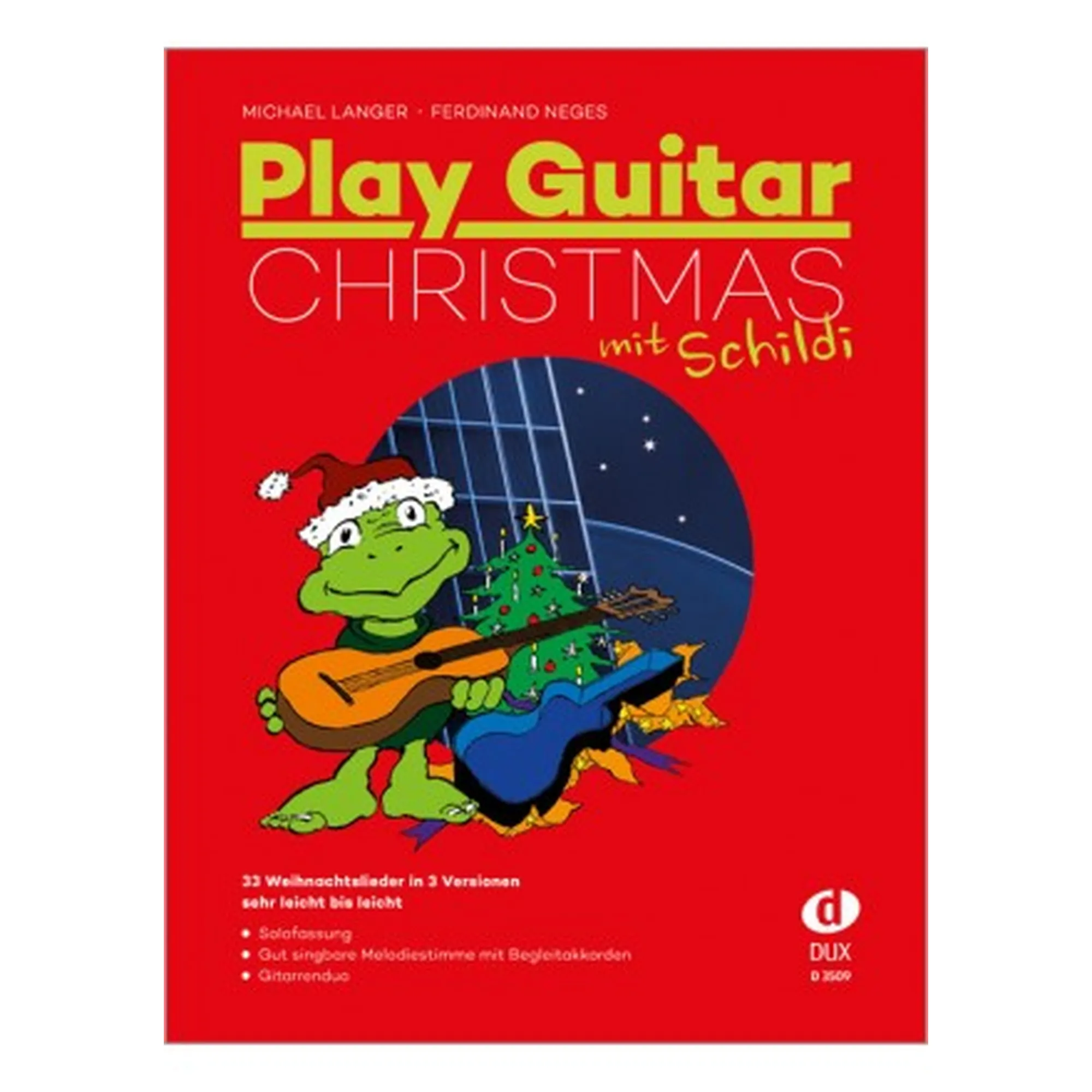Vorderes Coverbild Play Guitar Christmas mit Schildi