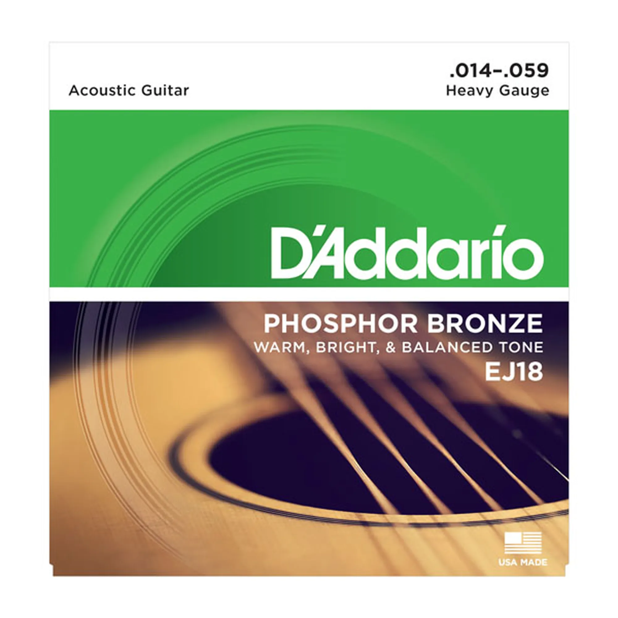 Vorderes Coverbild D´Addario EJ18 Phosphor Bronze Heavy