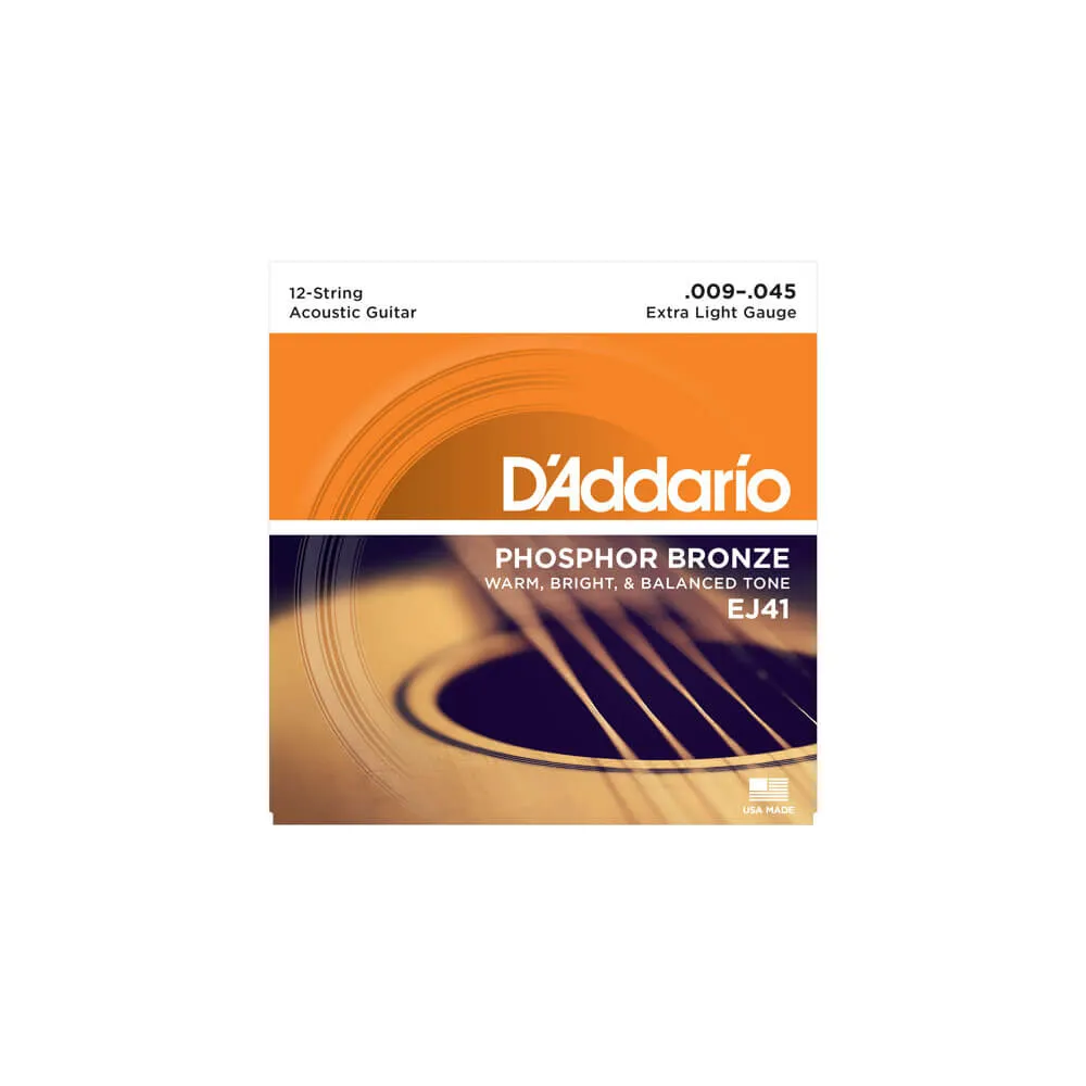 D´Addario EJ41 Phosphor Bronze 12-String/Extra Light