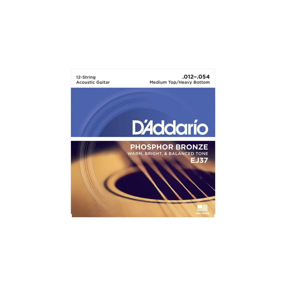 D´Addario EJ37 Phosphor Bronze 12-String/Med-Hvy