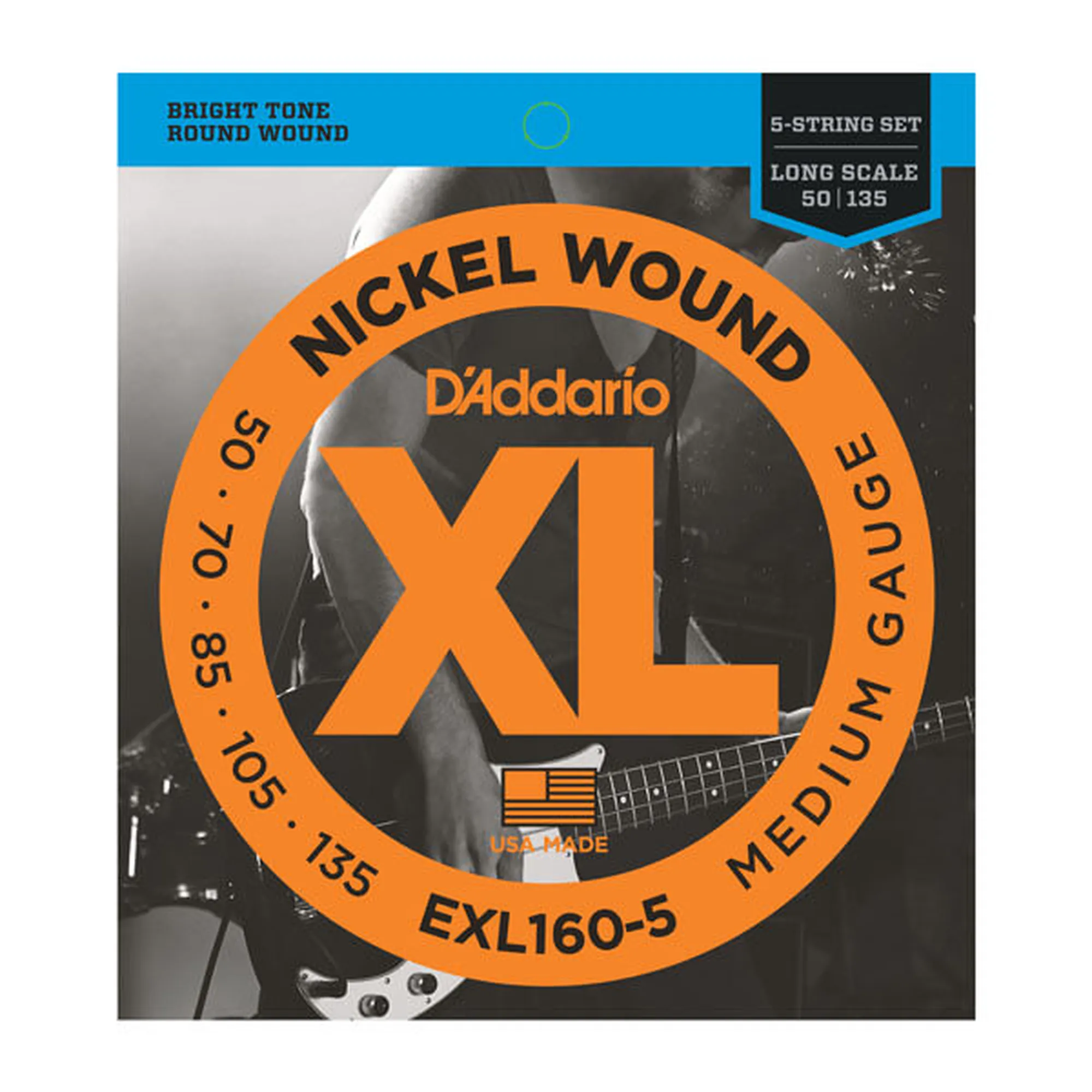 D´Addario EXL160-5 5-String/Long Scale/Medium