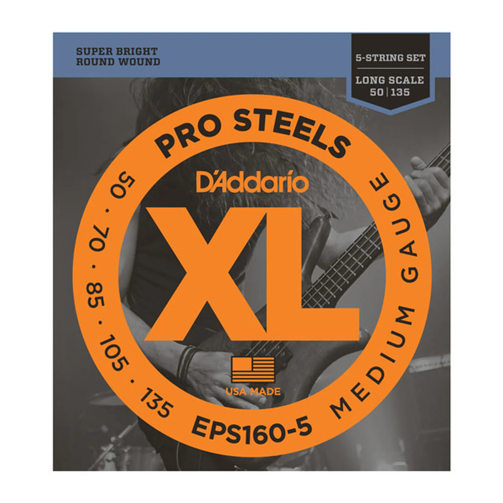 D´Addario EPS160-5 Pro Steels 5-String/Long/Medium