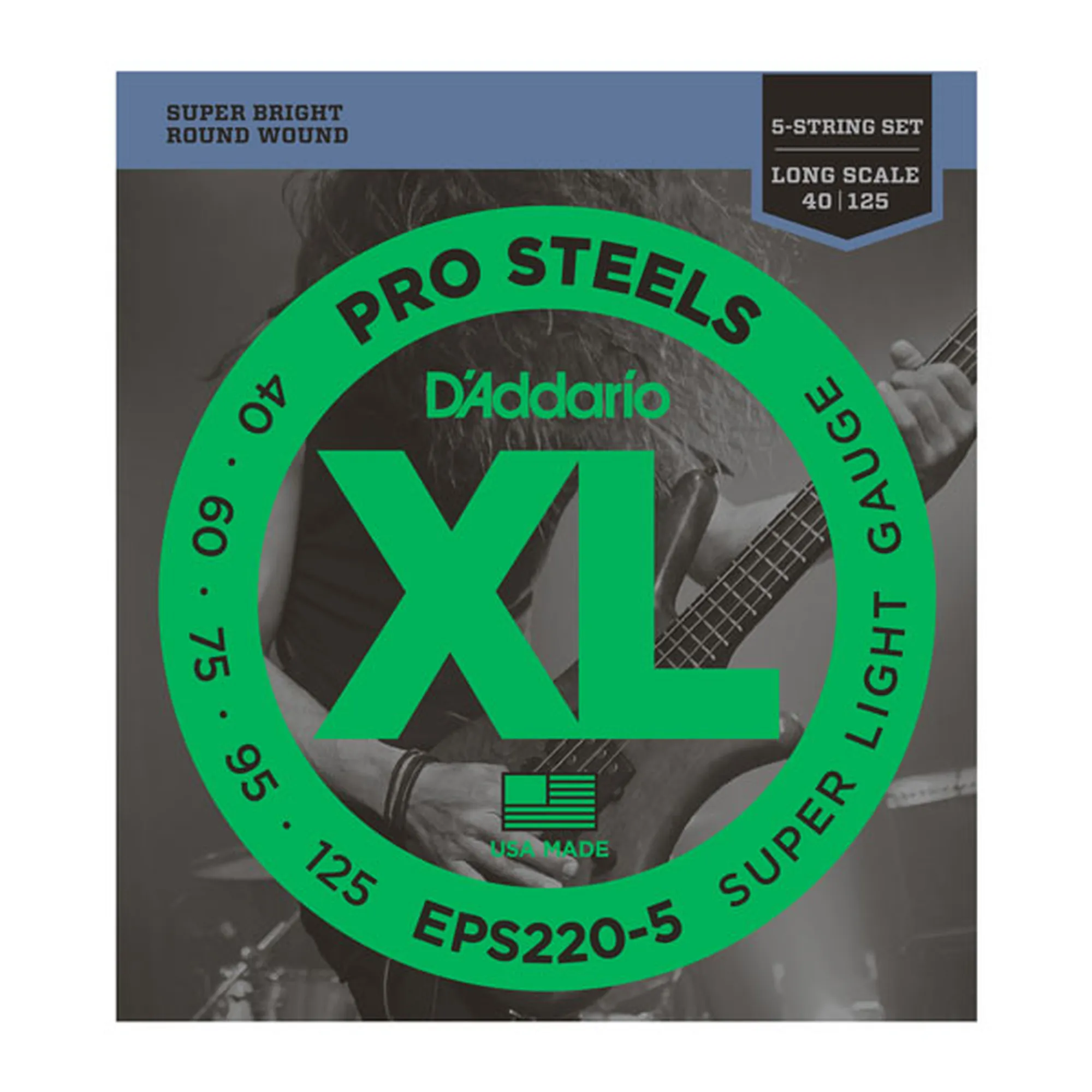 D´Addario EPS220-5 Pro Steels 5-String/Long/Super Light