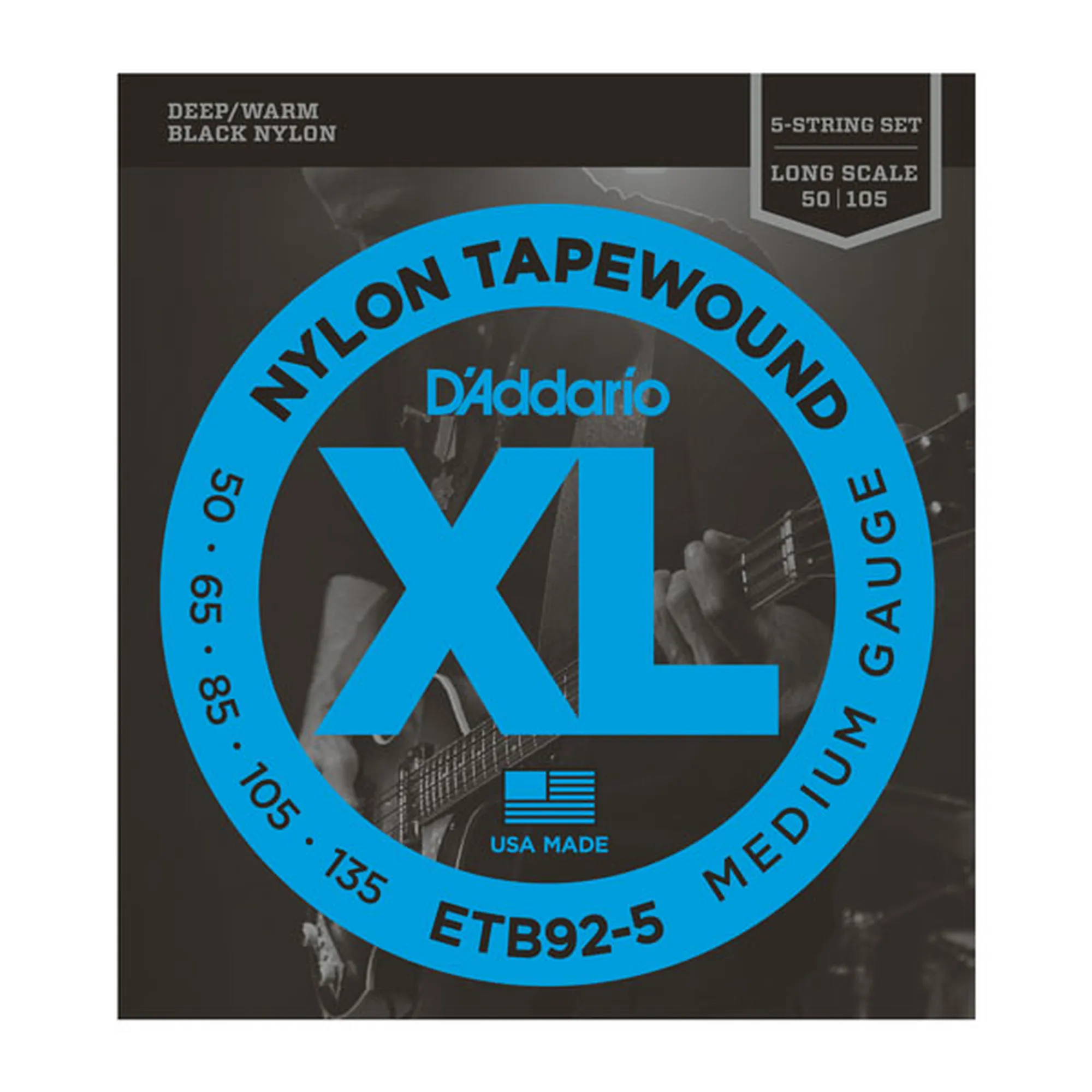 D´Addario ETB92-5 Tapewound 5-String/Long/Medium