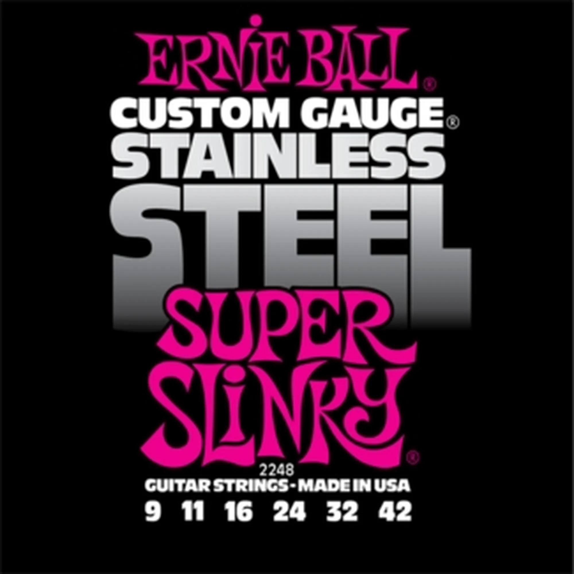 Vorderes Coverbild Ernie Ball EB2248 Super Slinky Stainless
