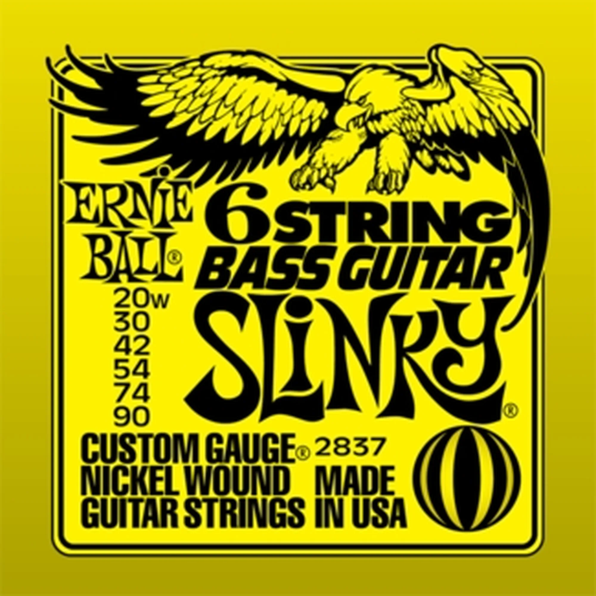 Vorderes Coverbild Ernie Ball EB2837 Slinky Nickel Baritone E-E Tuning