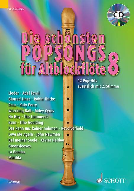 Die Schönsten Popsongs Für Altblockflöte 8