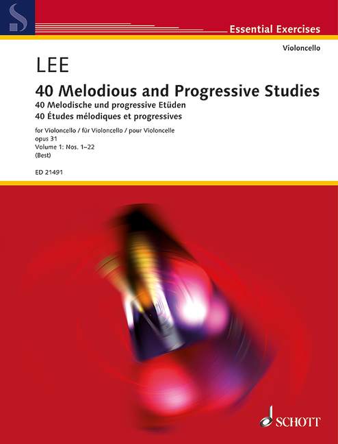 Vorderes Coverbild 40 melodious and progressive Studies