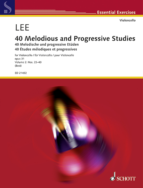 Vorderes Coverbild 40 melodische Etüden 2 op. 31