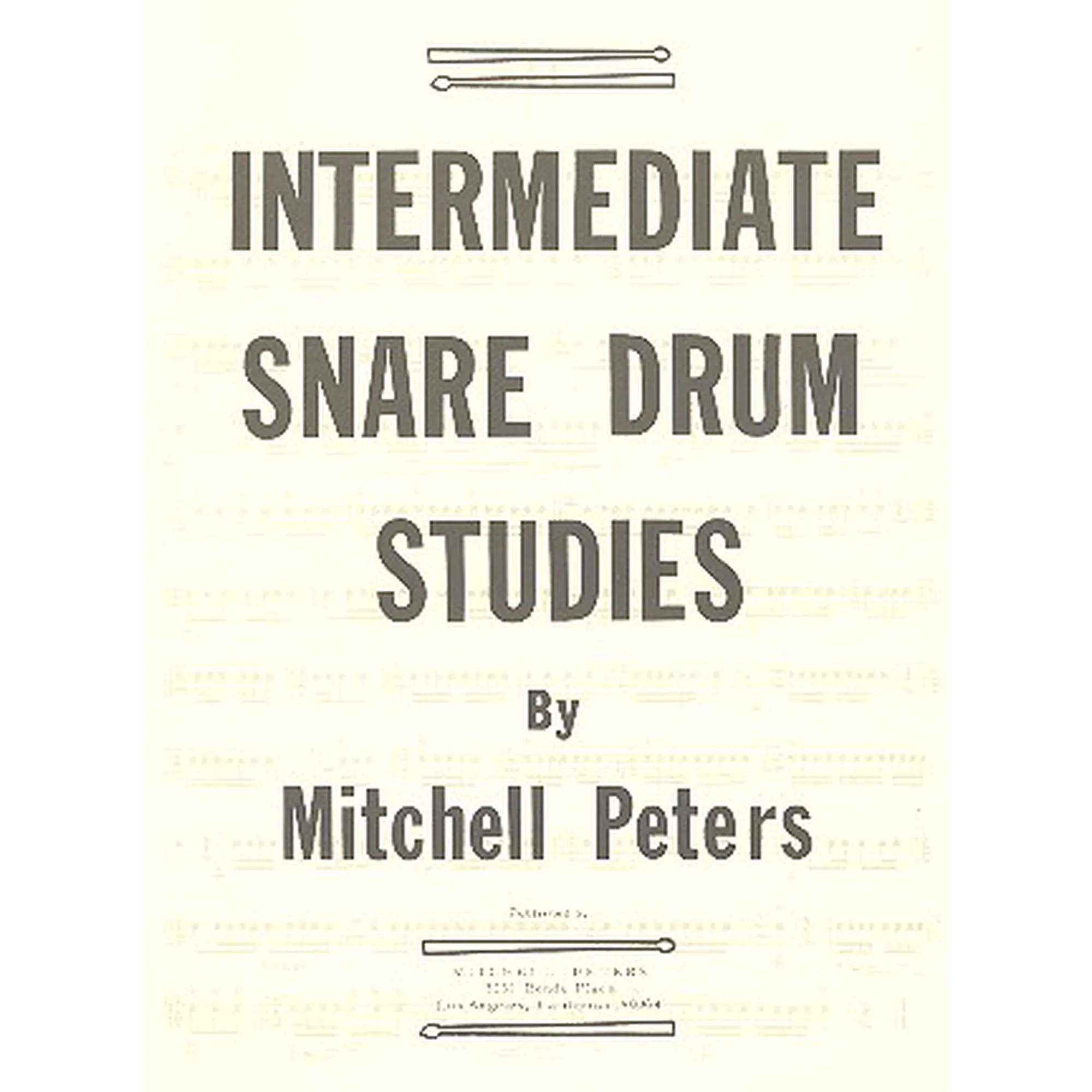 Vorderes Coverbild Intermediate Snare Drum Studies
