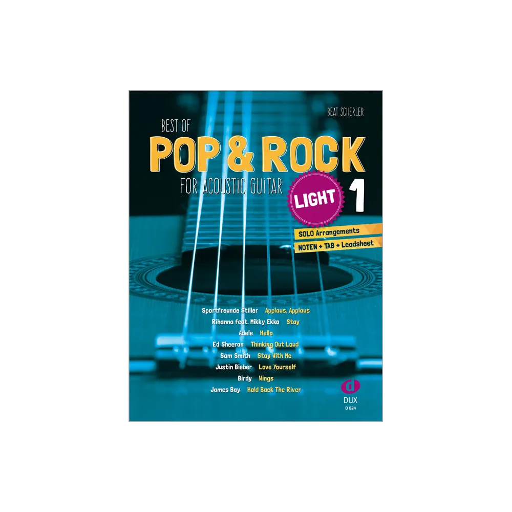 Best of Pop & Rock light for acoustic Guitar Vol. 1