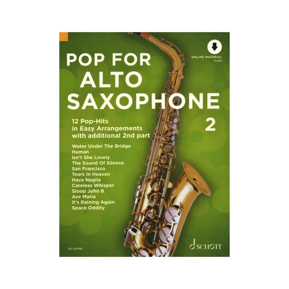 Vorderes Coverbild Pop for Alto Saxophone Band 2
