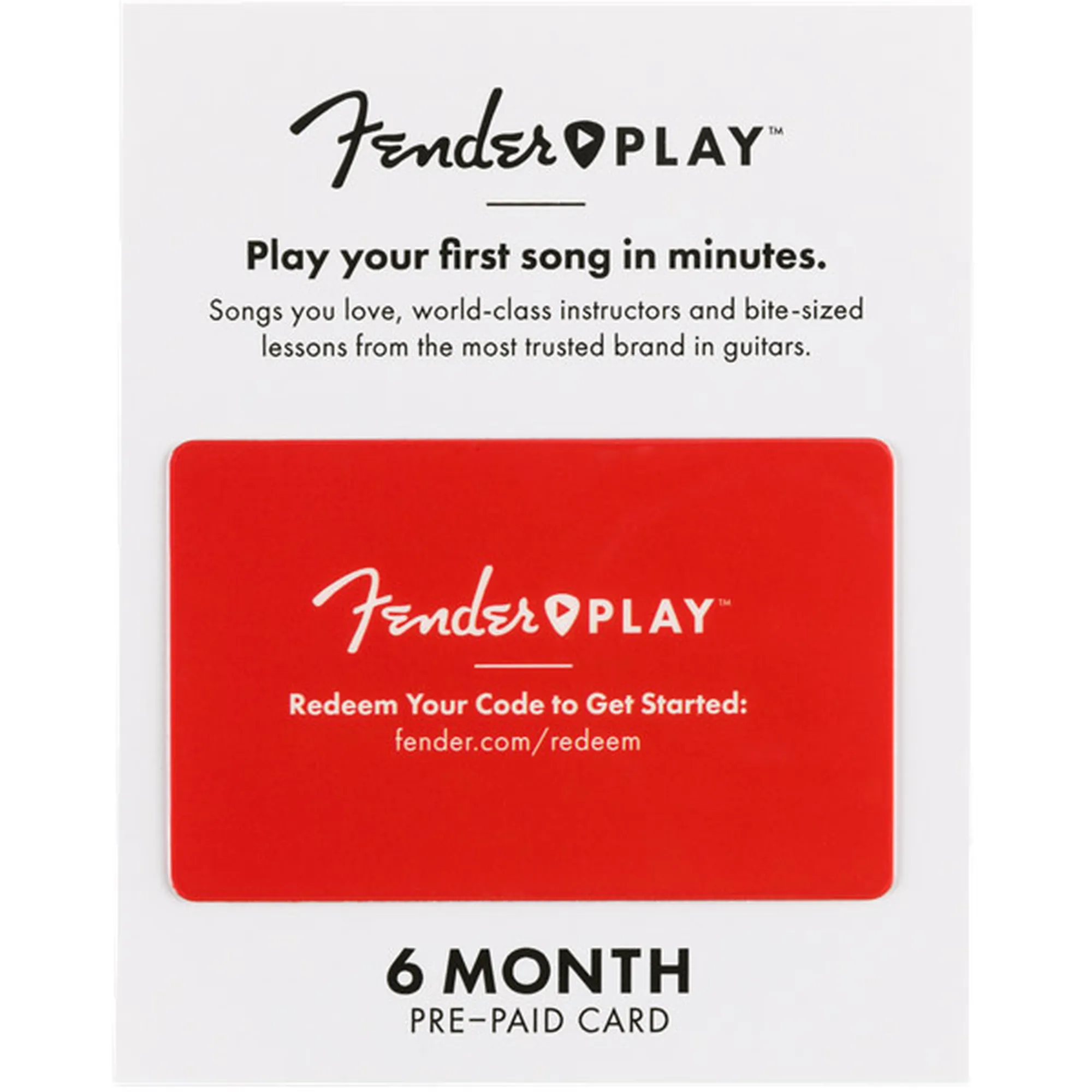 Fender Play Onlineunterricht 6 Monate