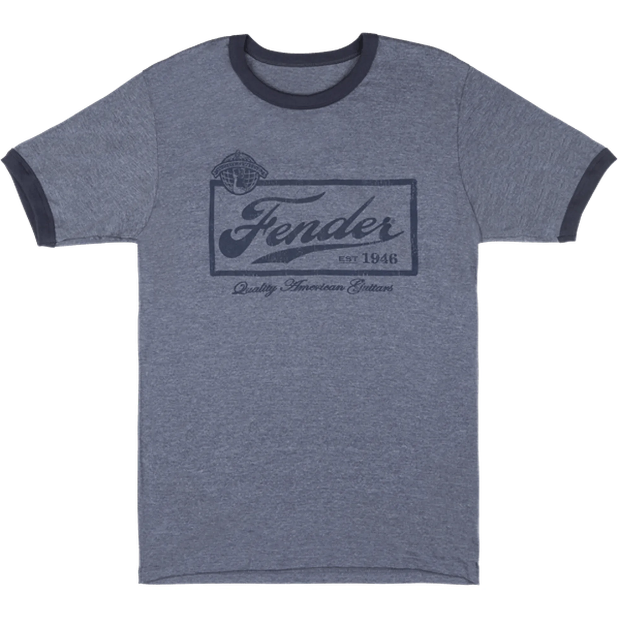 Fender T-Shirt Beer Label Blue L